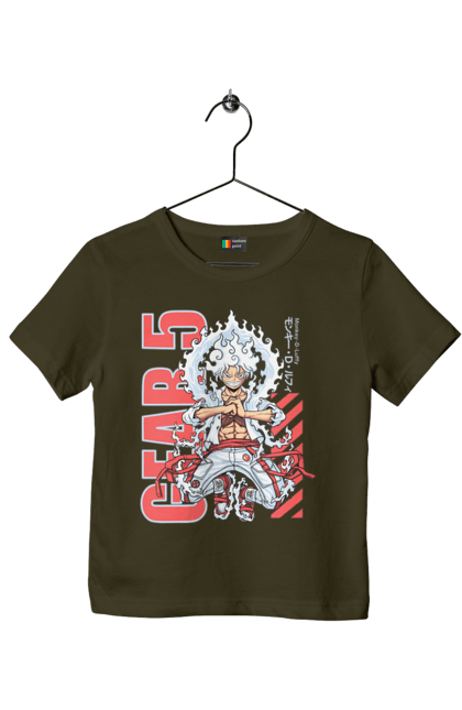 Children's t-shirt with prints One Piece Luffy. Anime, luffy, manga, monkey de luffy, one piece, pirates. 2070702