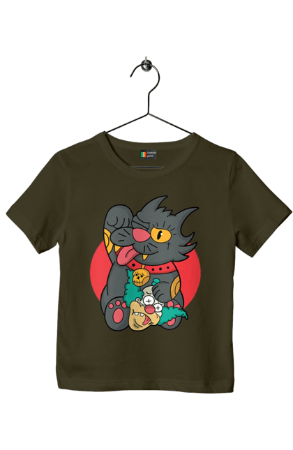 Children's t-shirt with prints The Simpsons Krusty the Clown. Clown, krusty, krusty the clown, simpsons. 2070702