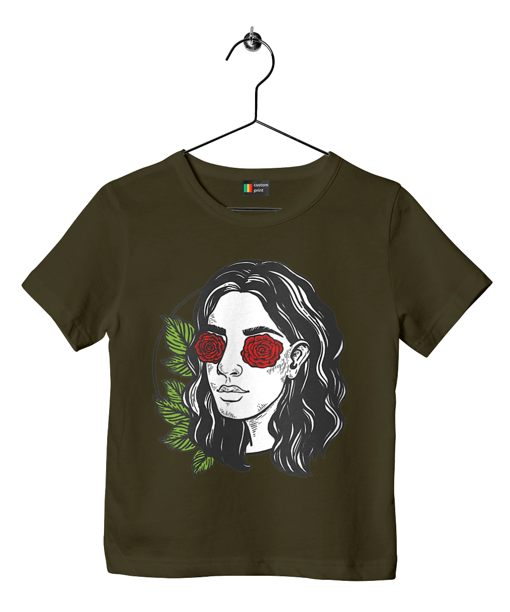 Girl With Roses In The Eyes