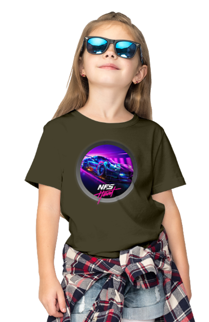 Children's t-shirt with prints Need for speed Heat. Heat, need, need for speed, nfs, speed, unbound. 2070702