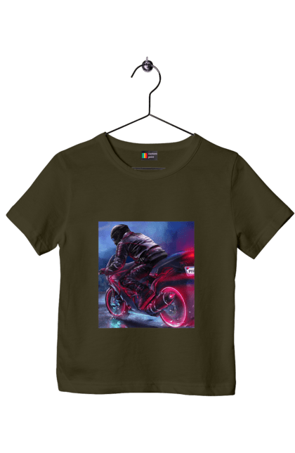 Футболка дитяча з принтом "Мотоцикл". Motolove, мотолов, мотоцикл, опві, україна. 2070702