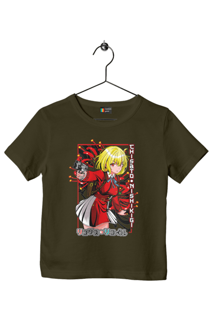 Children's t-shirt with prints Lycoris Recoil Chisato Nishikigi. Agent, anime, chisato nishikigi, lycoris recoil, manga. 2070702