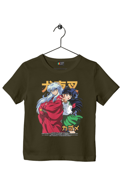 Футболка дитяча з принтом "Inuyasha". Anime, inuyasha, manga, rumiko takahashi, аніме, демон охоронець, манга, руміко такахасі. 2070702