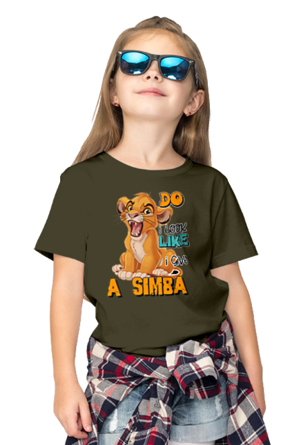 Children's t-shirt with prints The Lion King Simba. Animal, cartoon, king, lion, lion king, simba. 2070702