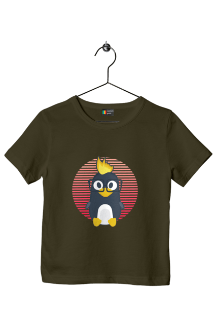 Футболка дитяча з принтом "Лінукс". Айті, айтішнік, девелопер, іт, программіст, розробник. 2070702