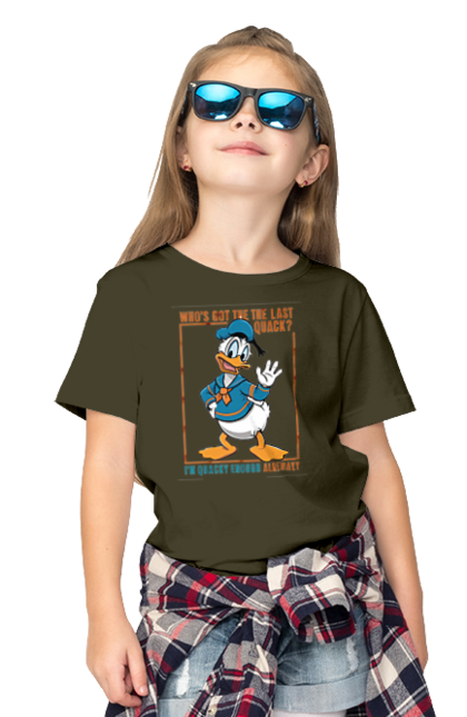 Children's t-shirt with prints Donald Duck. Animated series, cartoon, disney, donald duck. 2070702