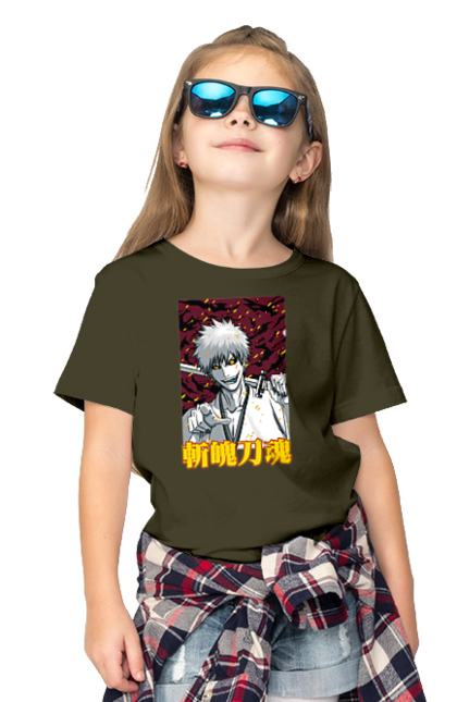 Children's t-shirt with prints Bleach Ichigo Kurosaki. Anime, bleach, ichigo, ichigo kurosaki, manga. 2070702