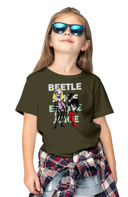 Children's t-shirt with prints Beetlejuice. Beetlejuice, comedy, ghost, horror, movie, tim burton, warner bros. 2070702