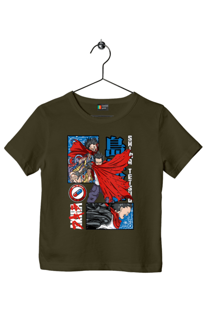 Children's t-shirt with prints Akira Tetsuo Shima. Akira, anime, cyberpunk, manga, tetsuo shima. 2070702