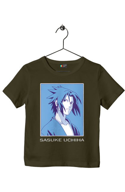 Children's t-shirt with prints Naruto Sasuke Uchiha. Anime, manga, naruto, sasuke, sasuke uchiha, team 7, team number 7, uchiha. 2070702