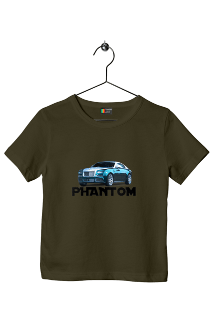 Children's t-shirt with prints Rolls royce. Auto, car, luxury class, phantom, rolls royce, sedan. 2070702