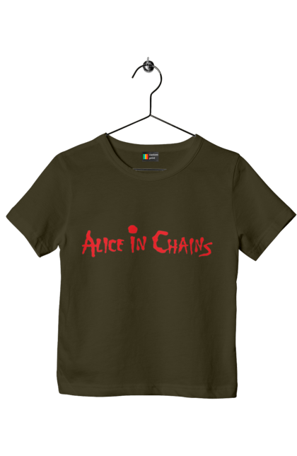 Children's t-shirt with prints Alice in Chains. Alice in chains, alternative metal, alternative rock, group, grunge, hard rock, music, rock, sludge metal. 2070702