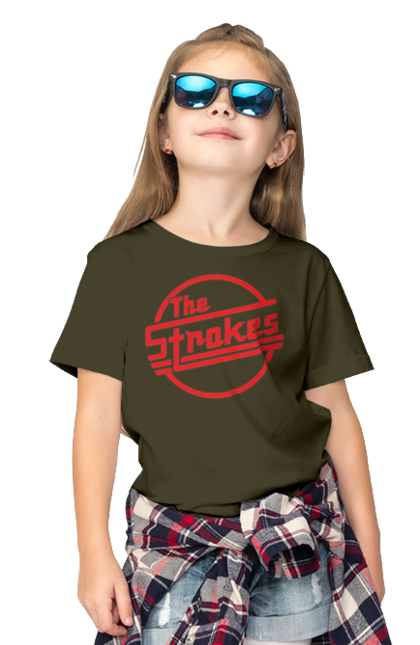 Children's t-shirt with prints The Strokes. Alternative rock, garage rock, group, indie, indie rock, music, post-punk revival, rock, strokes. 2070702