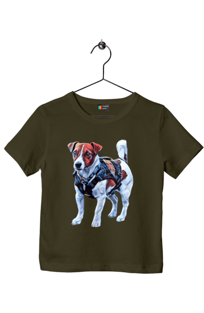 Футболка дитяча з принтом "Пес Патрон". Зсу, патрон, пес, пес патрон, україна. 2070702