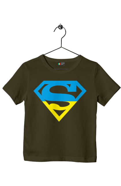 Футболка детская с принтом Украина супер. Символика, супер, украина. 2070702