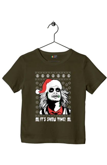 Children's t-shirt with prints Beetlejuice. Beetlejuice, comedy, ghost, horror, movie, tim burton, warner bros. 2070702