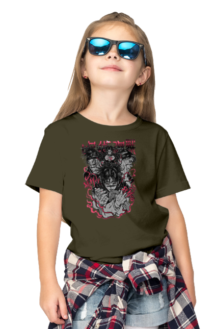 Children's t-shirt with prints Jujutsu Kaisen Choso. Anime, choso, dark fantasy, manga, mystic. 2070702