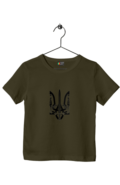 Футболка дитяча з принтом "Герб України". Аграрії, арестович, війна, все, герб україни, герої, зелений, зупиніть війну, иди нахуй, кім, мир, мрія, ні війні, орда, орки, примара києва, птн пнх, путін хуйло, російський військовий корабель, слава україні, україна, чорнобаївка. 2070702