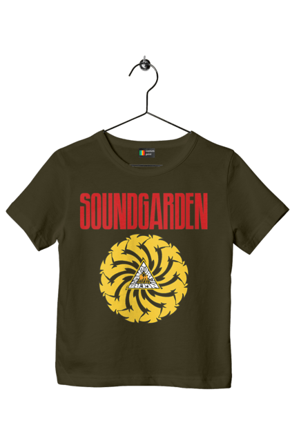 Children's t-shirt with prints Soundgarden. Alternative rock, group, grunge, hard rock, metal, music, rock, sound garden, soundgarden. 2070702