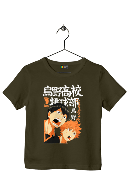 Футболка дитяча з принтом "Волейбол!! Хіната". Anime, haikyu, hinata, manga, shoyo hinata, аніме, волейбол, манга, хіната, шьо хіната. 2070702