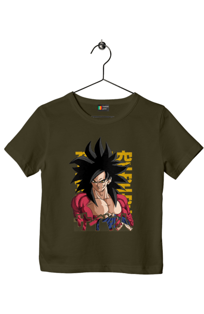 Футболка детская с принтом Жемчуг дракона Сон Гоку. Anime, dragon ball, manga, son goku, tv series, аниме, гоку, жемчуг дракона, манга, сон гоку. 2070702