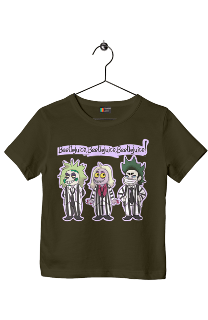 Children's t-shirt with prints Beetlejuice. Beetlejuice, comedy, ghost, horror, movie, tim burton, warner bros. 2070702