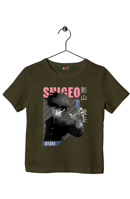 Children's t-shirt with prints Mob Psycho 100. Anime, manga, mob, mob psycho 100, shigeo kageyama. 2070702