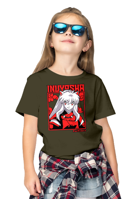 Футболка дитяча з принтом "Inuyasha". Anime, inuyasha, manga, rumiko takahashi, аніме, демон охоронець, манга, руміко такахасі. 2070702