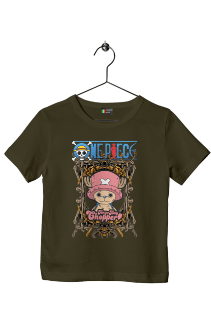 Children's t-shirt with prints One Piece Tony Tony Chopper. Adventures, anime, fantasy, light novel, manga, one piece, tony tony chopper, tv series. 2070702