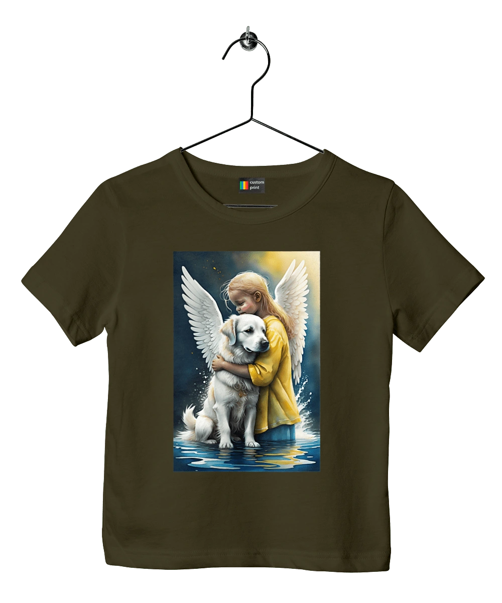 Дівчинка та собака ангел [память загиблим тваринам]