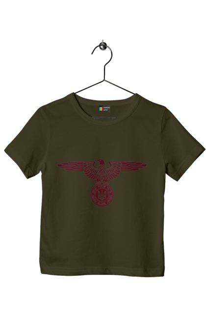 Футболка дитяча з принтом "Герб і Орел". Герб, герб україни, орел, патріотичне, україна, українська символіка, українське. 2070702