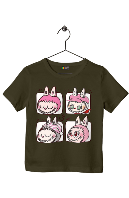 Футболка дитяча з принтом "Labubu". Labubu, weird cute, іграшки, лабубу. 2070702