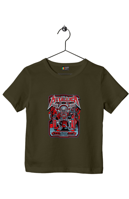 Children's t-shirt with prints Metallica. Hard rock, heavy metal, metallica, music, rock band, speed metal, thrash metal. 2070702