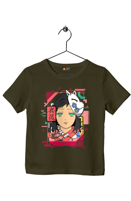 Children's t-shirt with prints Demon Slayer Makomo. Anime, demon slayer, kimetsu no yaiba, makomo, manga, serial. 2070702