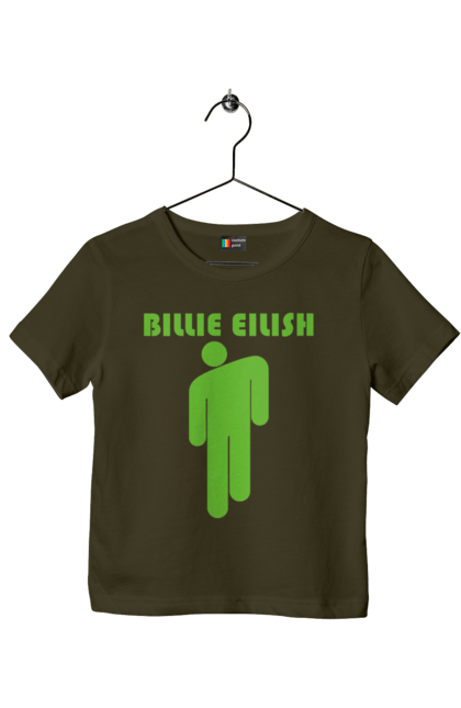 Футболка дитяча з принтом "Billie Eilish". Активістка, біллі айліш, мизукант, права, співачка, тварини. 2070702