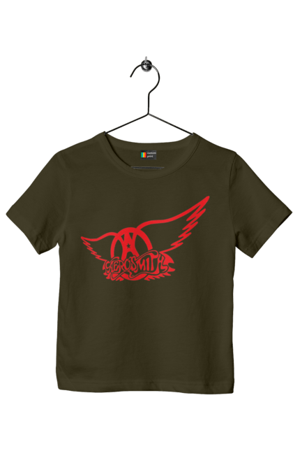 Children's t-shirt with prints Aerosmith. Aerosmith, blues rock, glam rock, group, hard rock, music, rock, rock`n`roll. 2070702