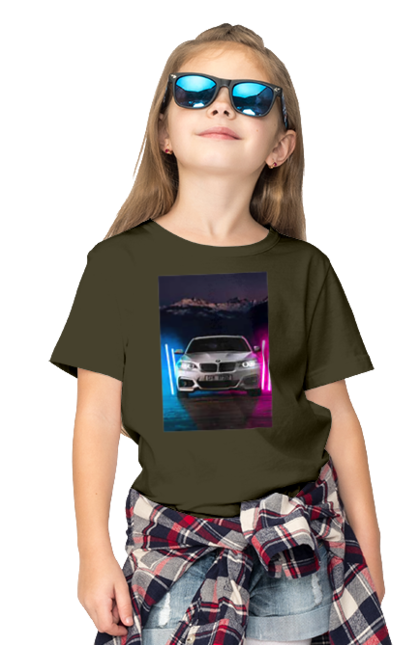 Children's t-shirt with prints BEHA. Beauty, beha, in the car, lanterns, ptn pnh. 2070702