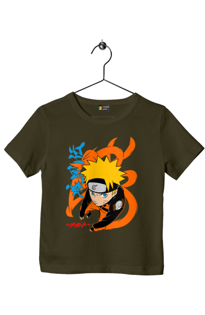 Children's t-shirt with prints Naruto. Anime, character, manga, naruto, ninja, tv series. 2070702