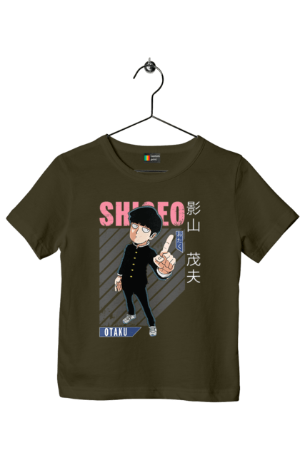 Футболка детская с принтом Моб Психо 100. Anime, manga, mob psycho 100, shigeo kageyama, аниме, манга, моб, моб психо 100, сигэо кагэяма. 2070702