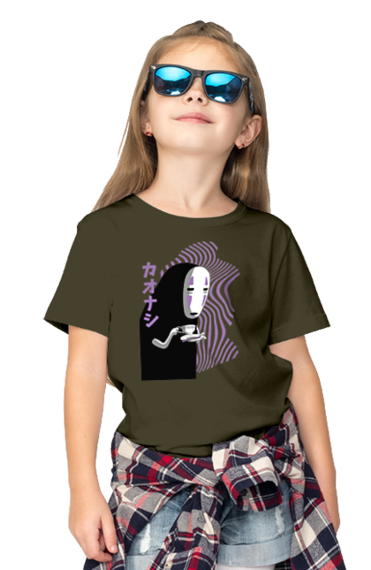 Children's t-shirt with prints Spirited Away Kaonashi. Faceless, kaonashi, spirited away. 2070702