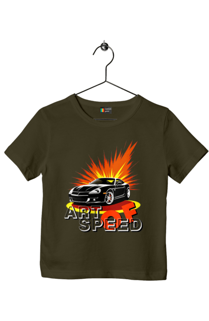 Children's t-shirt with prints Speed. Auto, auto, car, race, speed. 2070702