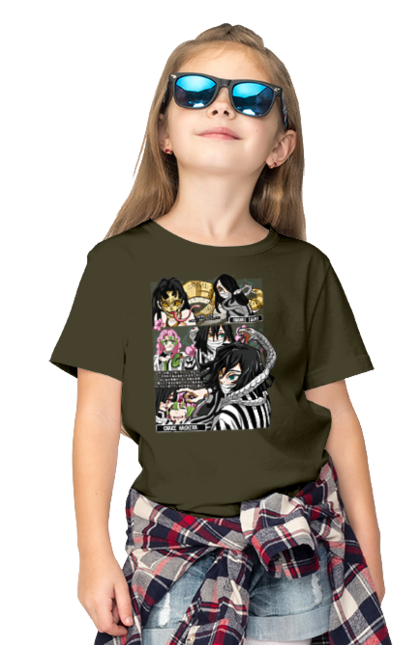 Children's t-shirt with prints Demon Slayer Obanai. Anime, demon slayer, iguro, kimetsu no yaiba, manga, obanai, obanai iguro, serial. 2070702