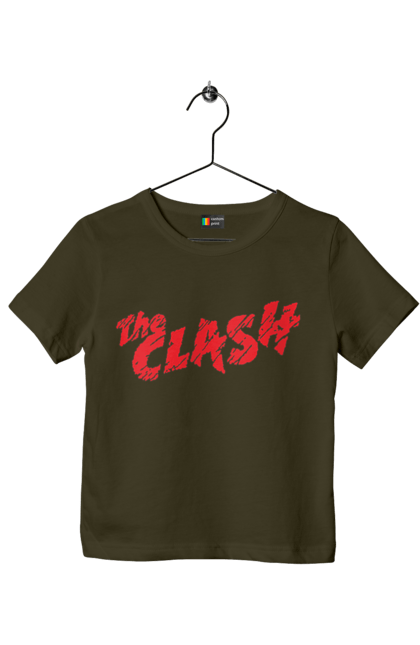 Children's t-shirt with prints The Clash. Clash, dub, group, music, punk, punk rock, reggae, rock, rock`n`roll. 2070702