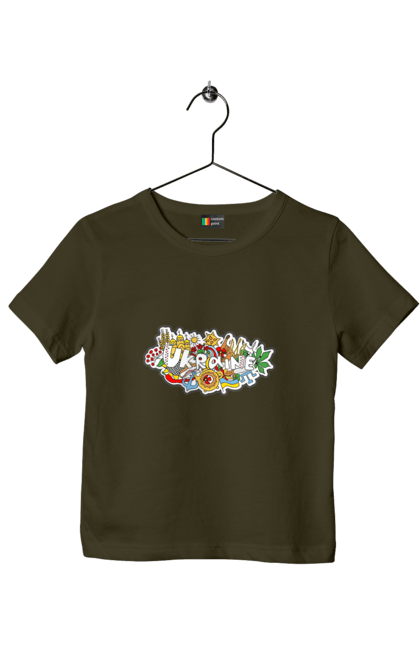 Футболка дитяча з принтом "Україна". Народи, символіка, україна. 2070702