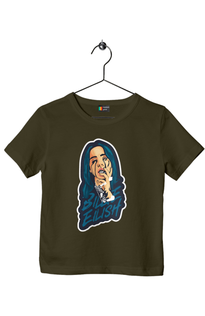 Футболка дитяча з принтом "Billie Eilish". Активістка, біллі айліш, мизукант, права, співачка, тварини. 2070702