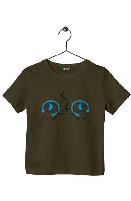 Футболка дитяча з принтом "Геймпад". Playstation, sony, геймпад, гра, джостик. 2070702