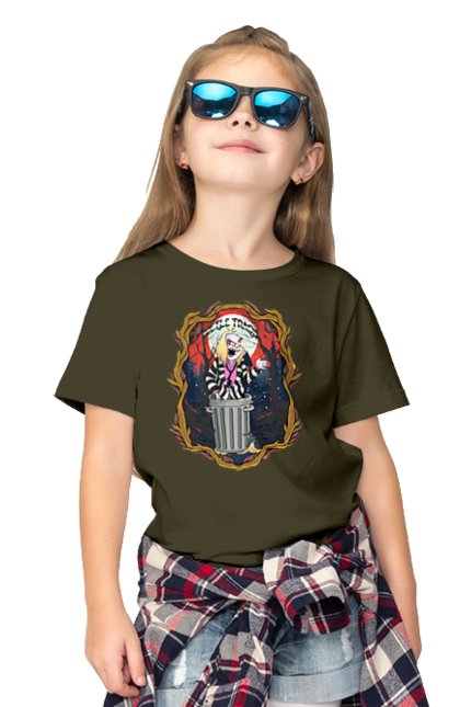 Children's t-shirt with prints Beetlejuice. Beetlejuice, comedy, ghost, horror, movie, tim burton, warner bros. 2070702