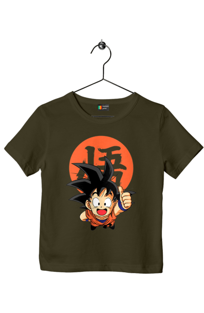 Футболка дитяча з принтом "Перли дракона Сон Гоку". Dragon ball, manga, son goku, аніме, гоку, манга, перли дракона, сон гоку. 2070702