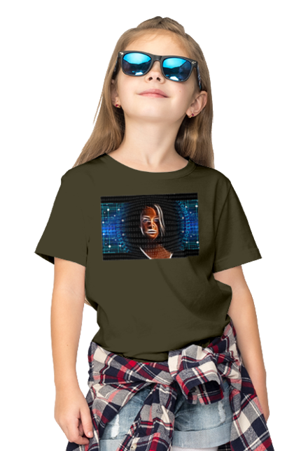 Футболка дитяча з принтом "Штучний Розум". Айті, айтішник, гик, жінка, знання, інженер, інтелект, кібер, кібернетика, кіборг, код, комп, комп`ютерник, кристал, машинне навчання, мікросхема, мозок, портрет, програміст, професіонал, професія, розробник, розум, світиться, світло, хакер, чіп, штучний інтелект, штучний розум. 2070702