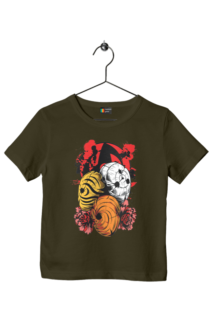 Children's t-shirt with prints Naruto Obito Uchiha. Anime, character, manga, naruto, ninja, obito, obito uchiha, tv series, uchiha. 2070702